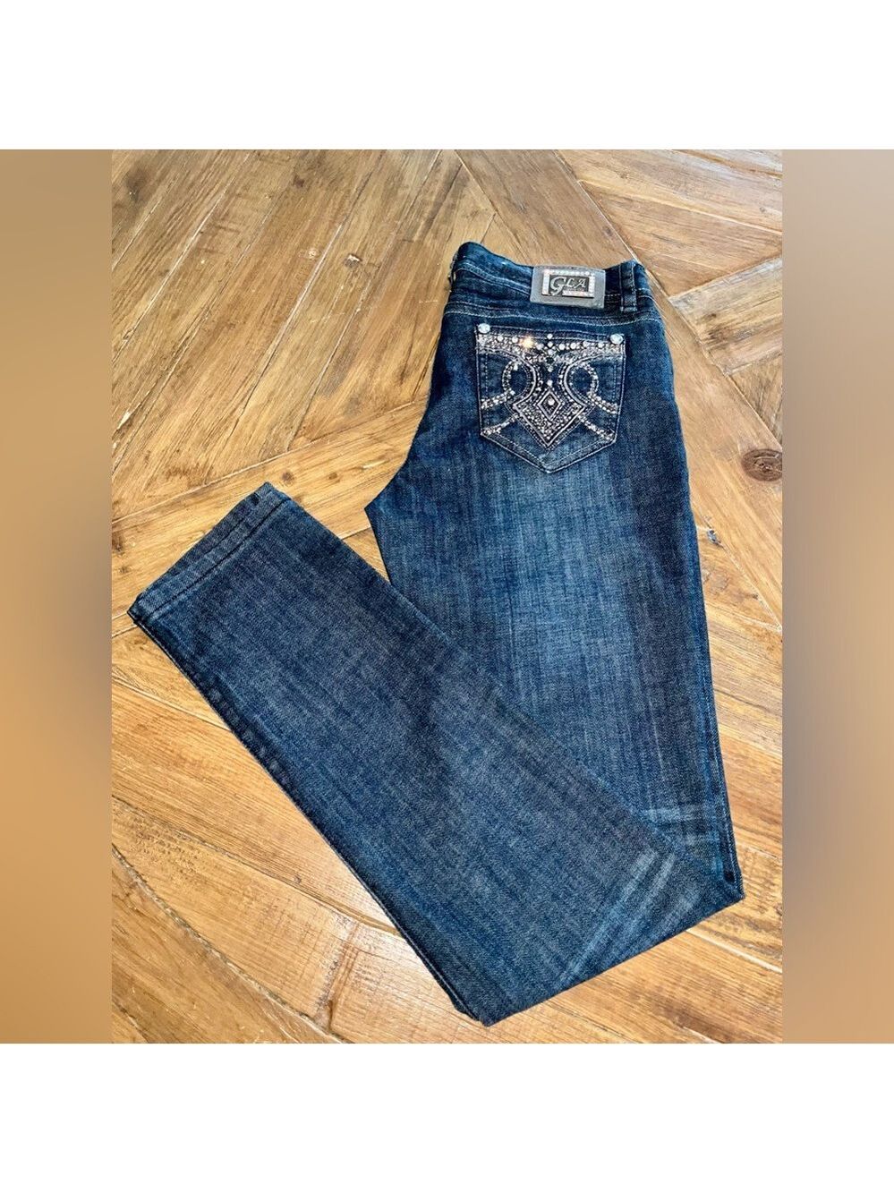 Grace in LA USA sparkly jeans with all the rhinestones - size 11 w/some stretch